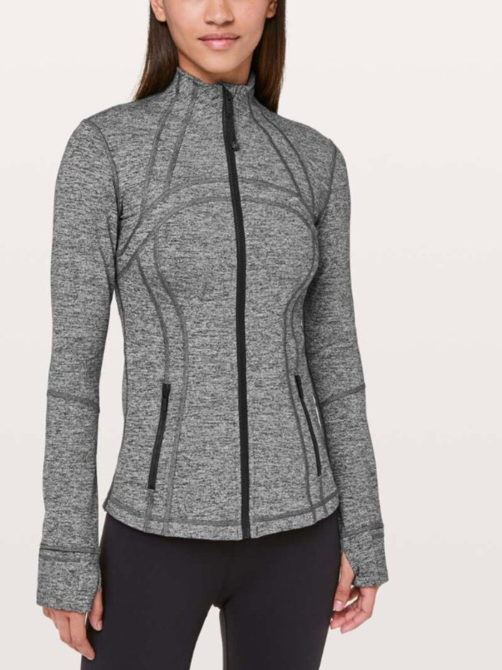 Lululemon Define Jacket Heathered Black full zip sweatshirt 6